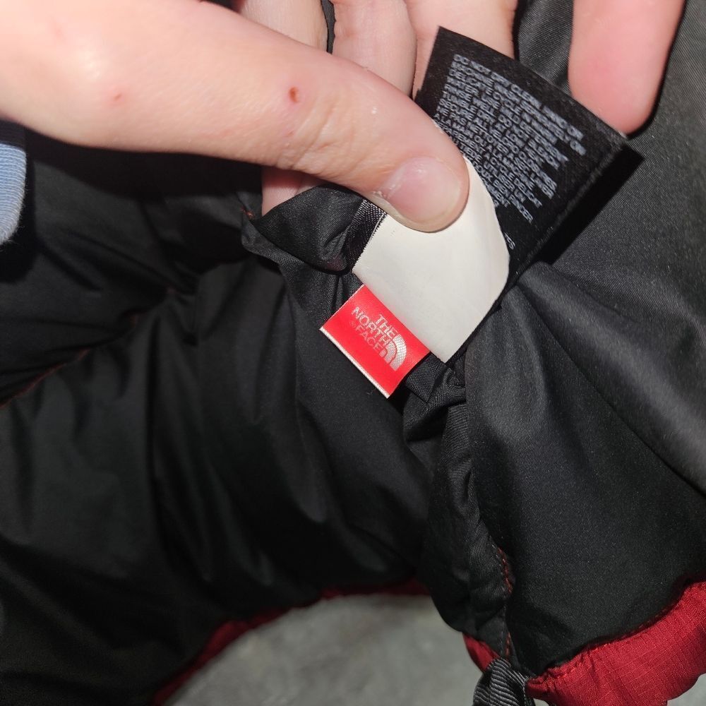 The North Face 1996 Retro Nuptse 700 Fill Jacket Black/Red Puffer Mens Sz L - Picture 14 of 16
